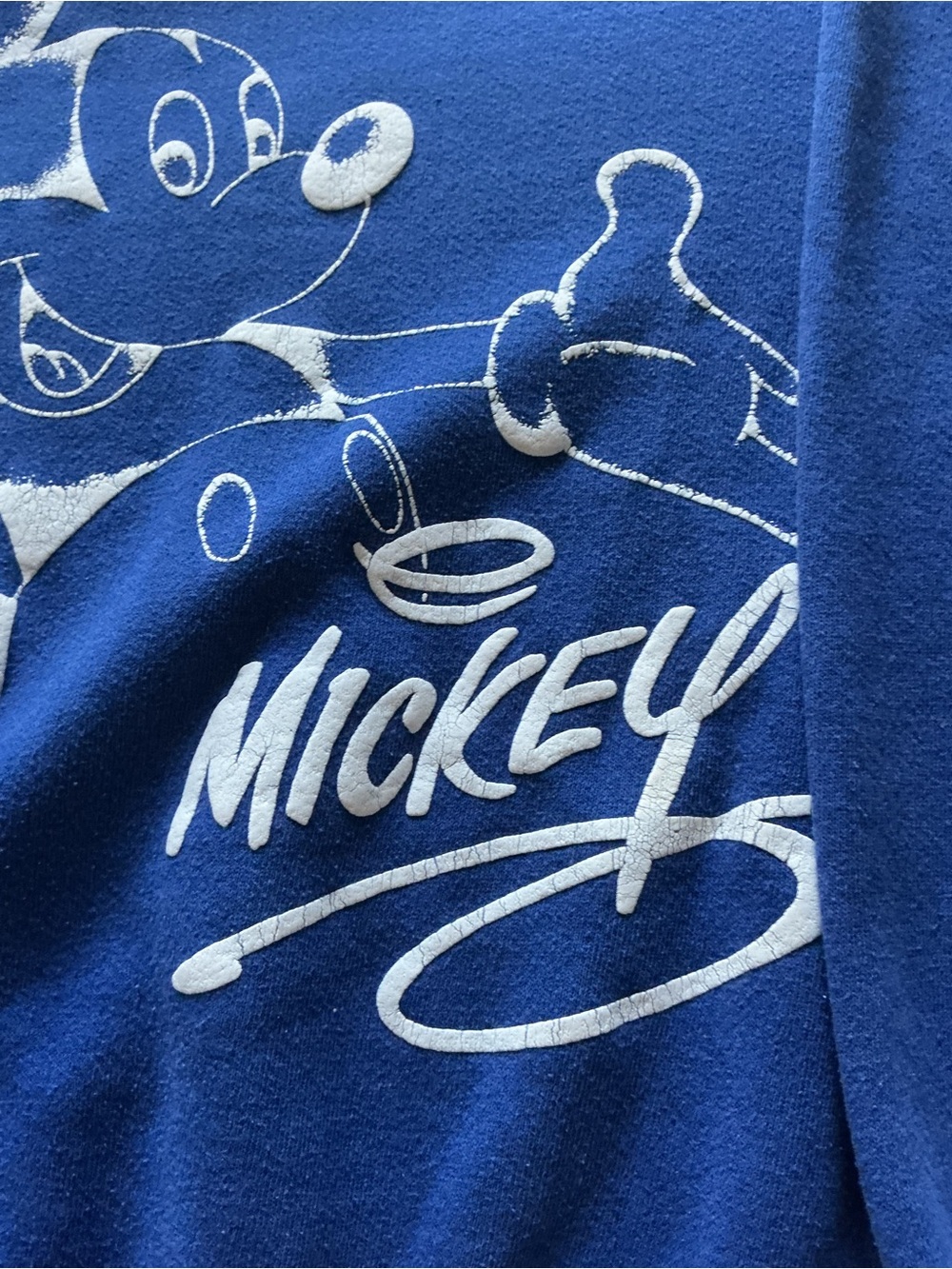 Disney Navy Blue with White Distressed Mickey selfie